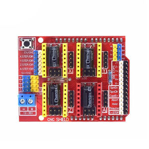 บอร์ดขยาย V3ป้องกัน CNC สำหรับโปรแกรมควบคุมมอเตอร์แบบสเต็ปเปอร์ <span class=keywords><strong>Arduino</strong></span> Uno A4988ตัวควบคุมที่เข้ากันได้กับ DRV8825 - Product Image 4