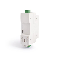 USR-DR302 DIN-Rail RS485 seri ke konverter Ethernet transmisi transparan dua arah antara RS485 dan RJ45