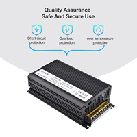 Alimentation électrique miniature 110V 220V AC vers 90V DC, commutée, 1500W, 16,6A, sortie unique, boîtier noir, pleine puissance S-1500-90