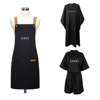 Cape de Barbier Personnalisée avec Logo pour Hommes – Polyester Imperméable pour Coiffeur et Salon de Beauté