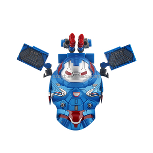 XH1821 MK37 <span class=keywords><strong>Hulkbuster</strong></span> MK39 Colección Animales y Naturaleza, Bloques <span class=keywords><strong>de</strong></span> Construcción Educativos <span class=keywords><strong>de</strong></span> ABS Negro y Dorado <span class=keywords><strong>de</strong></span> 4.5cm para Niños - Product Image 2