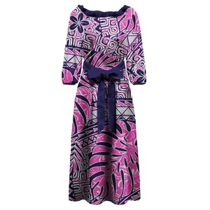 Tonga Puletaha Dress Polynesian Style <strong>Plus</strong> <strong>Size</strong> <strong>Clothing</strong> Samoa Women Dresses Tribe Island Church Clothes Custom - Product Image 1
