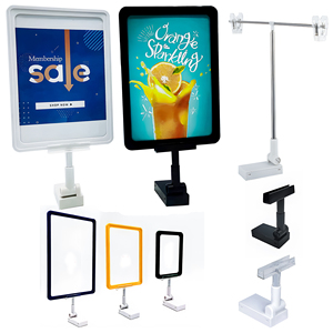 Vente en gros au détail ABS clair porte-étiquette de prix pinces <span class=keywords><strong>à</strong></span> étiquettes affichage des prix merchandising magnétique A4 porte-affiche pour <span class=keywords><strong>pharmacie</strong></span> magasin - Product Image 1