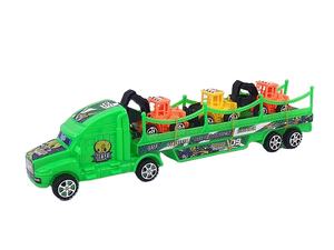 Jinming Nouveauté Tracteur Inertiel Transportant 2 Véhicules d'Ingénierie Dinosaures Jouets de Voiture à Propulsion par Frottement - Product Image 5