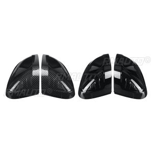 2 Piezas de Cubiertas para Espejos Retrovisores Laterales en Negro Brillante/Fibra de Carbono para Audi A4 B9 S4 A5 S5 RS5 2017-2020 - Product Image 2