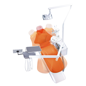 Fauteuil <span class=keywords><strong>dentaire</strong></span> de luxe <span class=keywords><strong>haut</strong></span> de gamme SAFETY, ensemble <span class=keywords><strong>complet</strong></span> avec chariot et écran intégré - Product Image 5