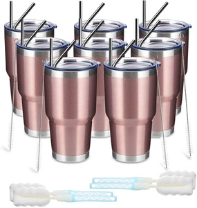 Biểu Tượng Tùy Chỉnh 30 Oz 30 Oz Du Lịch Xe Cốc Cốc Đôi Tường Cách Điện Ly Cà Phê Sơn Bột Thép Không Gỉ Cốc - Product Image 2