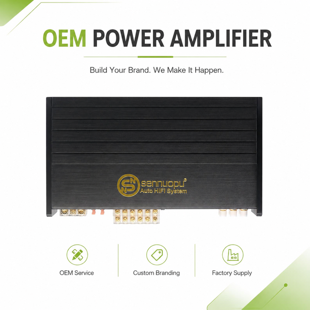 OEM Sennuopu HQ-200.6A Car Class AB Monoblock Amplifier Aluminium Universal Class D Mono Car Amplifier Mono 2