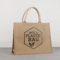 Sac à main en toile de Jute, cabas de plage en toile de chanvre naturelles, imperméables, motif de bohessien, sac de transport en tissu réutilisable, 1 pièce