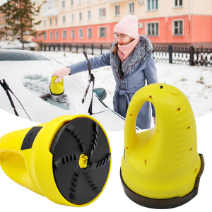 Grattoir à glace OEM SCRAPE-A-ROUND en ABS jaune, grattoir à neige électrique pour pare-brise de voiture - Product Image 1