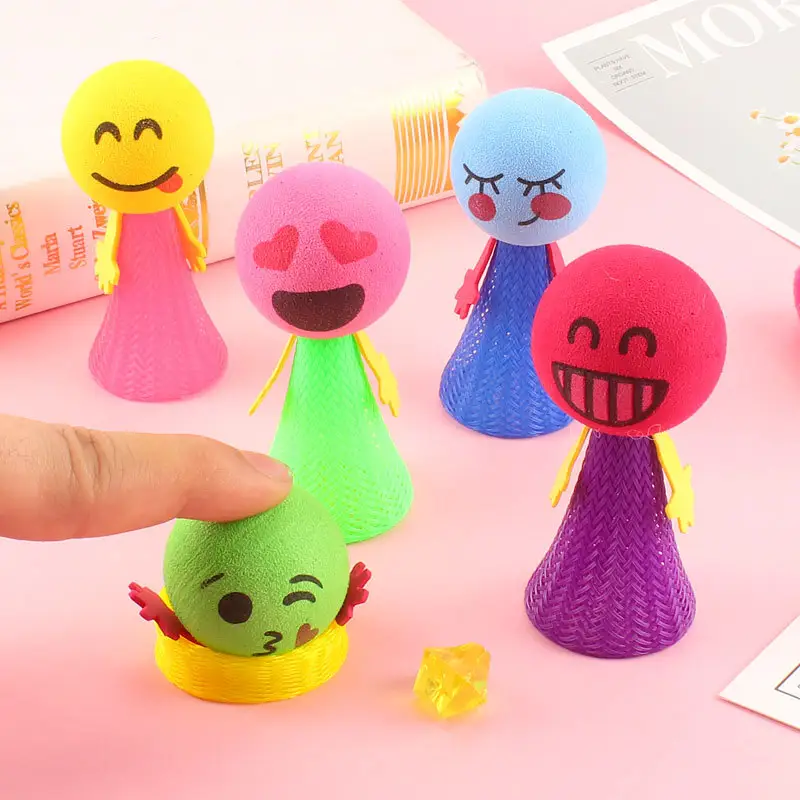 Wholesale Jumping Bouncing Ball Small Gift for Kids Bouncing Elf EVA Jumping Man Stress Release Toys