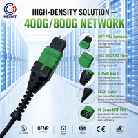 Câble Trunk Fibre Optique KEXINT MTP PRO 96 Cœurs Monomode APC Haute Densité Non-armé pour Centre de Données 400G