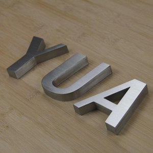 De acero inoxidable decorativo de pared de metal, letras de la <span class=keywords><strong>Oficina</strong></span> para el hogar Decoración - Product Image 1