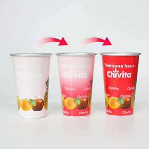 Gobelet de fête réutilisable personnalisé avec logo, écologique, biodégradable, changeant de couleur, en aluminium de qualité alimentaire, recyclable, pour boissons froides, Vietnam - Product Image 3