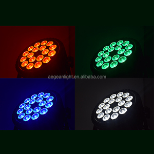 18x10w RGBW 4in1 Disco Uplights Cast Aluminum <strong>Shell</strong> Flat Led Par <strong>Light</strong> - Product Image 2
