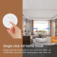 RSH Tuya ZigBee interrupteur sans fil intelligent Mini bouton gradateur interrupteur de scène de lumière à distance contrôleur de scénario pour Alexa Google Home