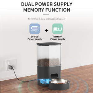 Fábrica <span class=keywords><strong>Pet</strong></span> Supply 2 em 1 Inteligente Cat Dog Alimentador e Fonte De Água WIFI Controle Remoto Timing Automático <span class=keywords><strong>Pet</strong></span> Alimentador Dispenser - Product Image 5