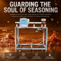 Détecteur de métaux pour canalisations AVERGUARD pour sauces et liquides |   SUS316 Qualité alimentaire |   Détection simultanée multi-fréquences