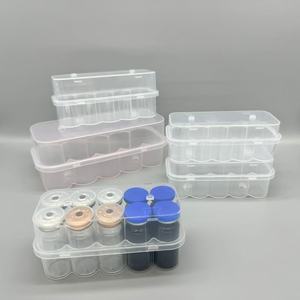 Wholesale Custom 3ml 3-units Sterile Cosmetic <b>Storage</b> <b>Box</b> Plastic Small Vial Holder Embossing Recycled <b>Materials</b> for Small Vials - Product Image 4