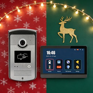 <strong>IOS</strong> Android Control Smart Phone Digital SIP Villa Video <strong>Intercom</strong> System 7 Inch Indoor Wide-Angle Doorbell Door Phones Product - Product Image 1