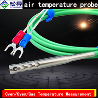 Sonde de température de four à thermocouple de type K, sonde de température haute sensibilité à joint de soudure apparent Pt100