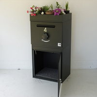Boîte aux lettres intelligente JDY Boîte à colis murale en acier Boîte de dépôt pour usage domestique antivol pour appartements et applications postales
