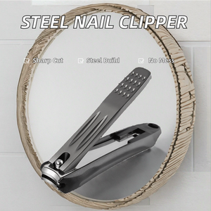 Cortaúñas Profesional de Acero Inoxidable Curvo de Alta Calidad, Color Dorado y Negro, Herramienta de Manicura a Prueba de Salpicaduras para Adultos - Product Image 2