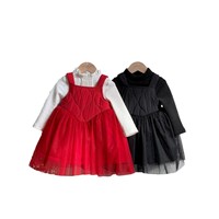 Robe de princesse en maille à bretelles pour filles Jenny Kids, style coréen, nouvelle collection 2026, tenue de Noël et du Nouvel An