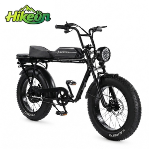 Vélo électrique tout-terrain pour adultes 400W 48V avec pneus larges, style cyclomoteur <span class=keywords><strong>vintage</strong></span>, vélo électrique de banlieue - Product Image 1