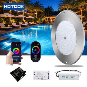 Lámpara de <span class=keywords><strong>Piscina</strong></span> Delgada de 160 mm, Acero Inoxidable 316, 3 mm, 12 W, AC12V, RGB, 2 Cables, con <span class=keywords><strong>Luces</strong></span> Solares para <span class=keywords><strong>Piscina</strong></span> y Fuentes - Product Image 4