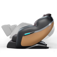 Fauteuil de massage intelligent 3D à gravité zéro en cuir, avec compression d'air Shiatsu, chaleur et soutien lombaire, cervical et plantaire, modèle 2026 de luxe