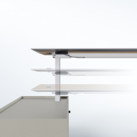 Bureau de direction en bois en forme de L, moderne et luxueux, mobilier de bureau pour PDG, bureau de patron moderne