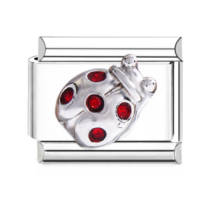 Stainless Steel Italian Modular Bracelet Heart Bow Series DIY Elastic Personalized Assembly Chain Unisex Jewelry Gift - Product Image 3