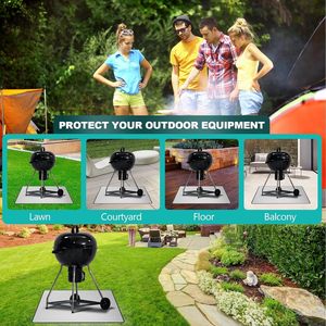 Tapis de <span class=keywords><strong>sol</strong></span> multifonctionnel ignifuge pour barbecue, isolation thermique, <span class=keywords><strong>protection</strong></span> pour brasero et poêle à <span class=keywords><strong>bois</strong></span> - Product Image 4