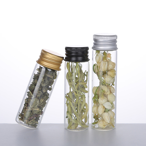 Tube à essai de haute qualité 15ml-100ml Tubes transparents en plastique Paquet de graines de plantes Tube à essai en plastique avec capuchon en aluminium doré - Product Image 1