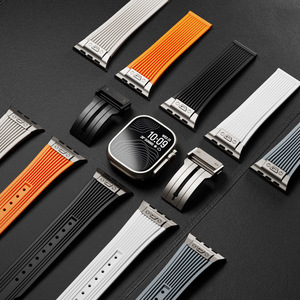 Bracelets de montre en silicone liquide souple, très vendus au Mexique, avec boucles en acier inoxydable, disponibles en plusieurs couleurs - Product Image 5