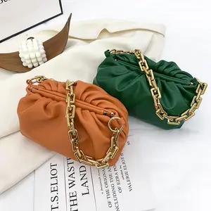 2021 High Quality Latest Young Lady Tote Chain Purses Design Underarm Handbags Woman Luxury Hand Bags For Girls