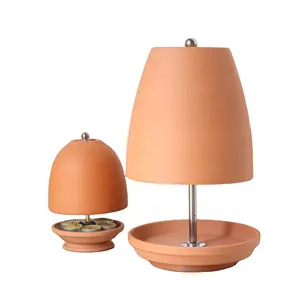 Weihnachts geschenk Alternative Kerze Tisch Herd Tee licht Ofen Kamin Einzigartige benutzer definierte farbige rosa Terrakotta Blumentopf Heizung