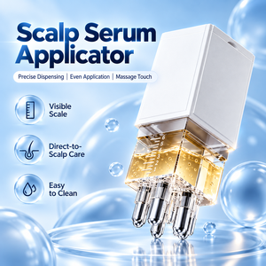 Applicateur de sérum capillaire à rouleau massant, distribution précise, applicateur de soin capillaire avec échelle visible, application directe sur le cuir chevelu - Product Image 1