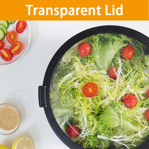 Bán Buôn Trong Kho Bộ 3 Thép Không Gỉ Nhà Bếp Salad Trộn Bát Với Nắp Trong Suốt - Product Image 5