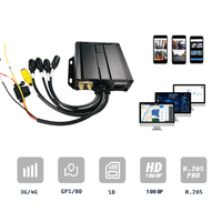 ODM/OEM Mdvr 4g 4ch 1080P Kit de surveillance de véhicule à carte SD unique avec caméra de voiture à vue nocturne Moniteur 7 "pour remorque de camion d'autobus