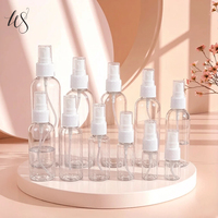 Flacons pulvérisateurs en plastique PET de couleur personnalisée pour les soins de la peau, le sérum, le masque facial et le shampoing, 10 ml-100 ml, pulvérisateur à pompe