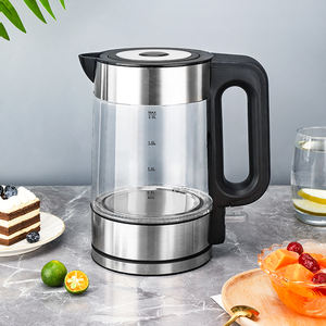 Bouilloire électrique en verre 2L, base rotative à 360 degrés, sans fil, arrêt automatique, fonction maintien au chaud, double fonction bouilloire, sûre et durable - Product Image 1