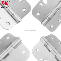 Charnières en acier inoxydable brossé nickel satiné de 4 pouces, charnières de sécurité à roulement à billes robustes pour portes extérieures et intérieures