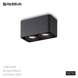 Moderne Cob 9W Noir carré Gotel Surface Downlights Led Spotlight Down Light Led - Product Image 3