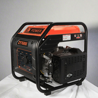 Nouveau Générateur d'Essence Portable Ouvert 3kV/5kW Monophasé et Triphasé Fabriqué en Chine