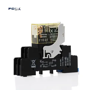 RY1S-05B Universal relay socket 12A 250VAC Relay Socket module with pin 5 PCB relay socket switch