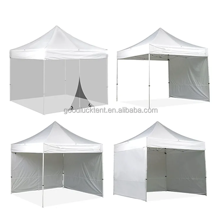 3x3 3x6 5x5m gazebo lều với gấp Tính năng PVC bìa và khung thép in logo cho triển lãm nhôm tán lều