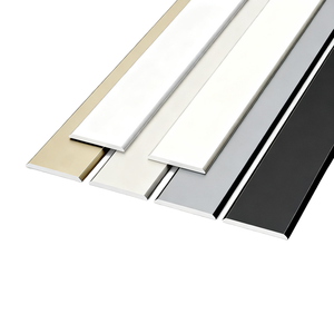Bande <span class=keywords><strong>de</strong></span> bordure plate en alliage d'aluminium solide en forme unique noir/blanc/argent pour mur/sol/<span class=keywords><strong>seuil</strong></span> Accessoires <span class=keywords><strong>de</strong></span> carreaux décoratifs - Product Image 4