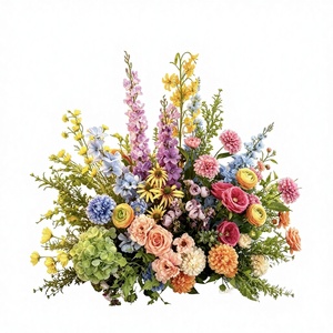 Hortensia Artificial de Seda Grande y Colorida de Ashland, Decoración Realista Hecha a Mano para Bodas, Graduaciones y Navidad - Product Image 2